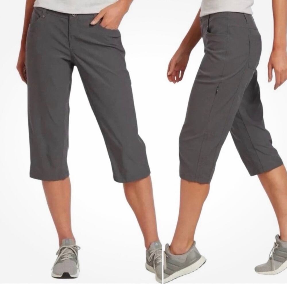 Kuhl Women’s Trekr Kapri Hiking Pants 6236 Gray Size 4 *EUC